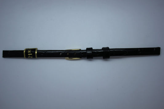 6mm Louisiana Alligator Grain Leather - Black