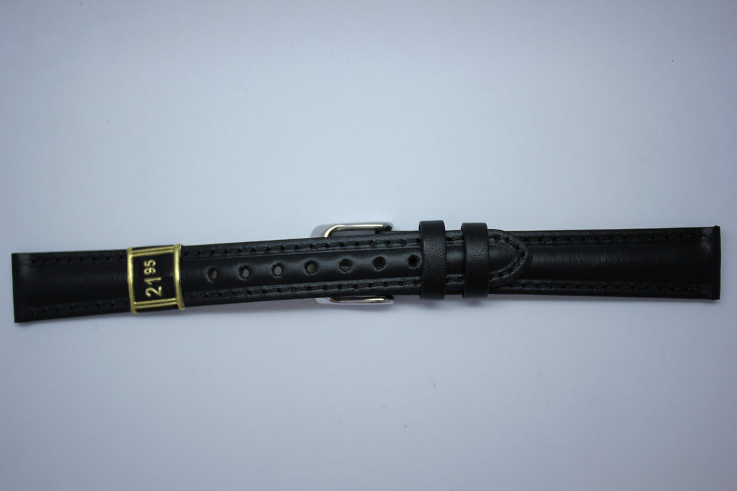 14mm Padded Sporty Leather - Black