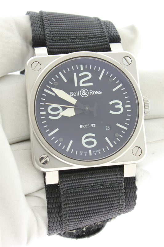 Bell & Ross BR03-92 Instruments Aviation Automatic Stainless Steel 42mm - Arnik Jewellers