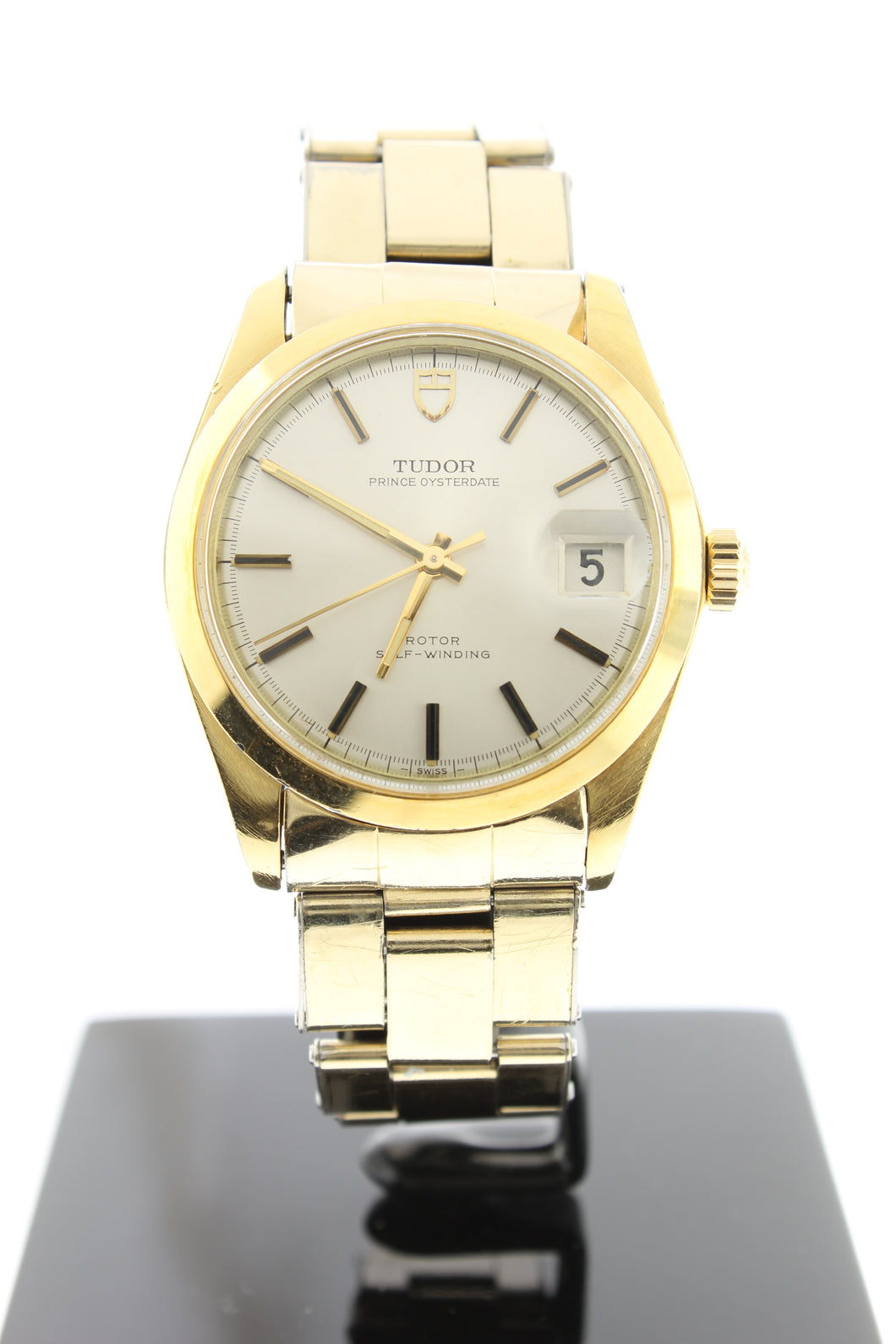 Tudor Rolex Prince Oysterdate Gold PVD Automatic Champagne 9071 34mm - Arnik Jewellers