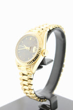 Load image into Gallery viewer, Rolex Ladies President Solid 18K Yellow Gold Wood Dial 69178 26mm - Arnik Jewellers
