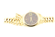Load image into Gallery viewer, Rolex Ladies President Solid 18K Yellow Gold Wood Dial 69178 26mm - Arnik Jewellers
