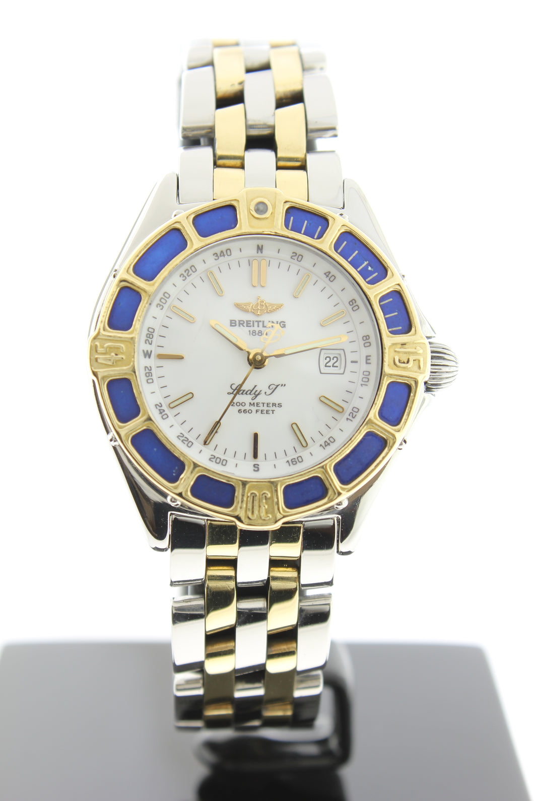 Breitling Lady J 18K & Steel 30mm Quartz White Dial D52065 - Arnik Jewellers