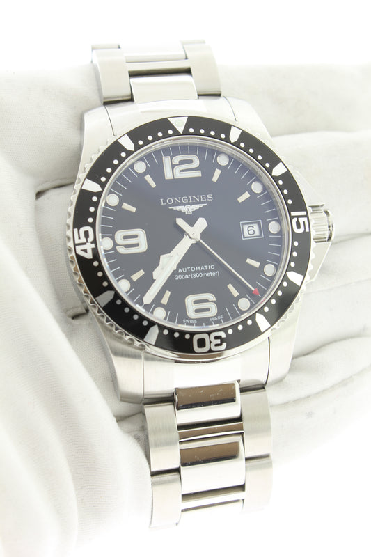 Longines HydroConquest Automatic Black Dial Stainless Steel 41mm L3.642.4 - Arnik Jewellers