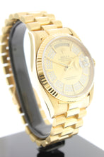 Load image into Gallery viewer, Rolex Day Date President 18K Yellow Gold Champagne Triple Diamond String Dial 18238 - Arnik Jewellers
