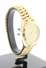 Load image into Gallery viewer, Rolex Ladies President Solid 18K Yellow Gold Champagne String Diamond Rubies Dial 69178 26mm - Arnik Jewellers
