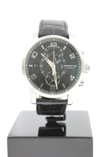Load image into Gallery viewer, Montblanc Flyback Chronograph 43MM Black Stainless Steel Leather Strap 43mm 7175 - Arnik Jewellers
