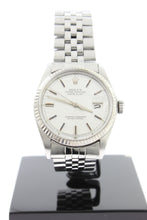 Load image into Gallery viewer, Rolex Datejust 36mm Stainless Steel Jubilee 18K White Gold Fluted Bezel Silver Linen Dial 1601 - Arnik Jewellers

