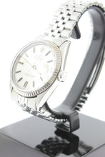 Load image into Gallery viewer, Rolex Datejust 36mm Stainless Steel Jubilee 18K White Gold Fluted Bezel Silver Linen Dial 1601 - Arnik Jewellers
