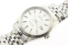 Load image into Gallery viewer, Rolex Datejust 36mm Stainless Steel Jubilee 18K White Gold Fluted Bezel Silver Linen Dial 1601 - Arnik Jewellers
