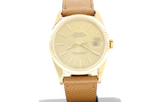 Load image into Gallery viewer, Rolex Datejust 18K Solid Yellow Gold Champagne Dial 36mm 16238 - Arnik Jewellers
