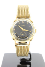 Load image into Gallery viewer, Cyma 14K Yellow Gold Vintage Hand Winding Black Dial 34mm - Arnik Jewellers
