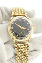 Load image into Gallery viewer, Cyma 14K Yellow Gold Vintage Hand Winding Black Dial 34mm - Arnik Jewellers
