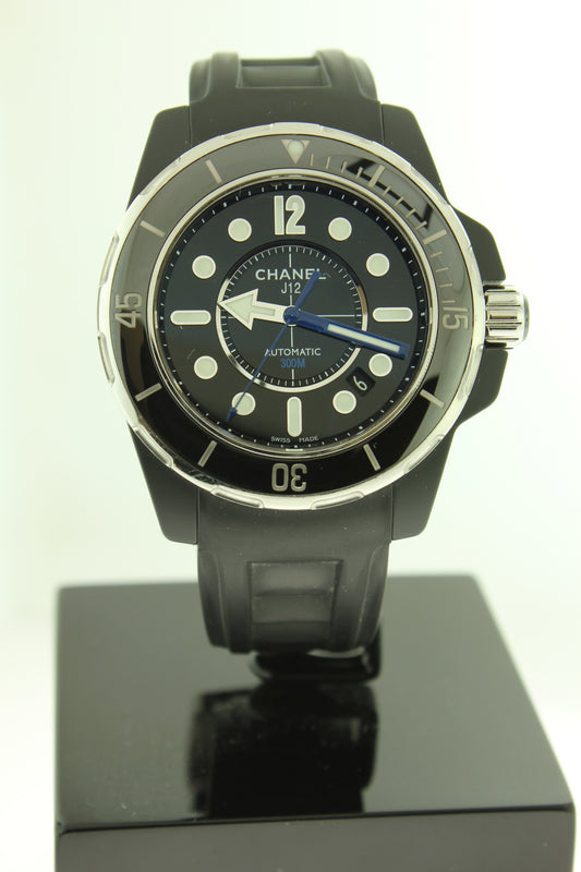 Chanel J12 Marine Ceramic Automatic Black Rubber H2558 - Arnik Jewellers