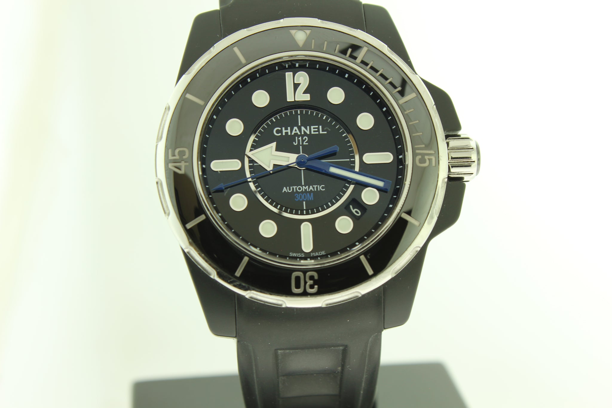 Chanel J12 Marine Ceramic Automatic Black Rubber H2558 Arnik Jewelle Arnik Jewellers