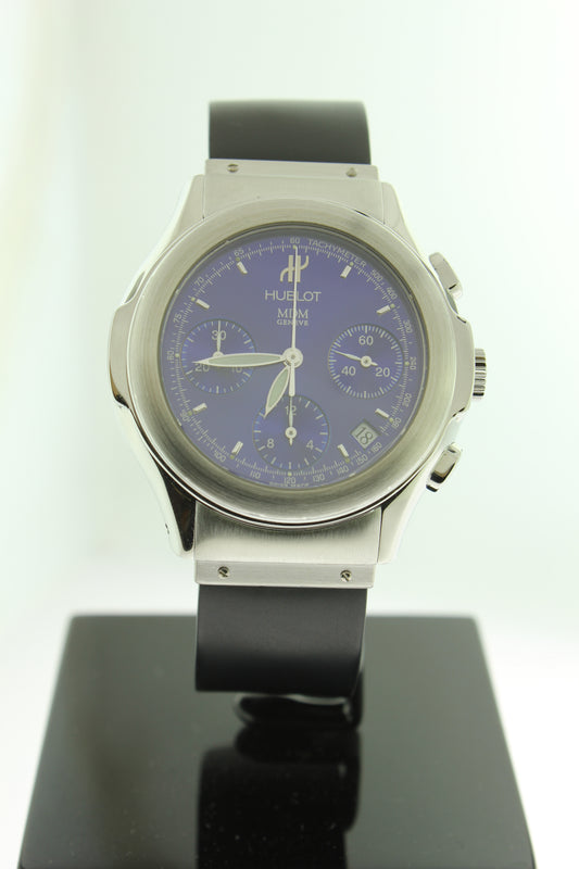 Hublot MDM Chronograph Automatic Stainless Steel Blue Dial 40mm 1810.1 - Arnik Jewellers