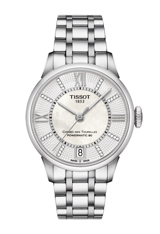 Tissot Chemin Des Tourelles Powermatic 80 Lady Diamond T099.207.11.116.00 - Arnik Jewellers