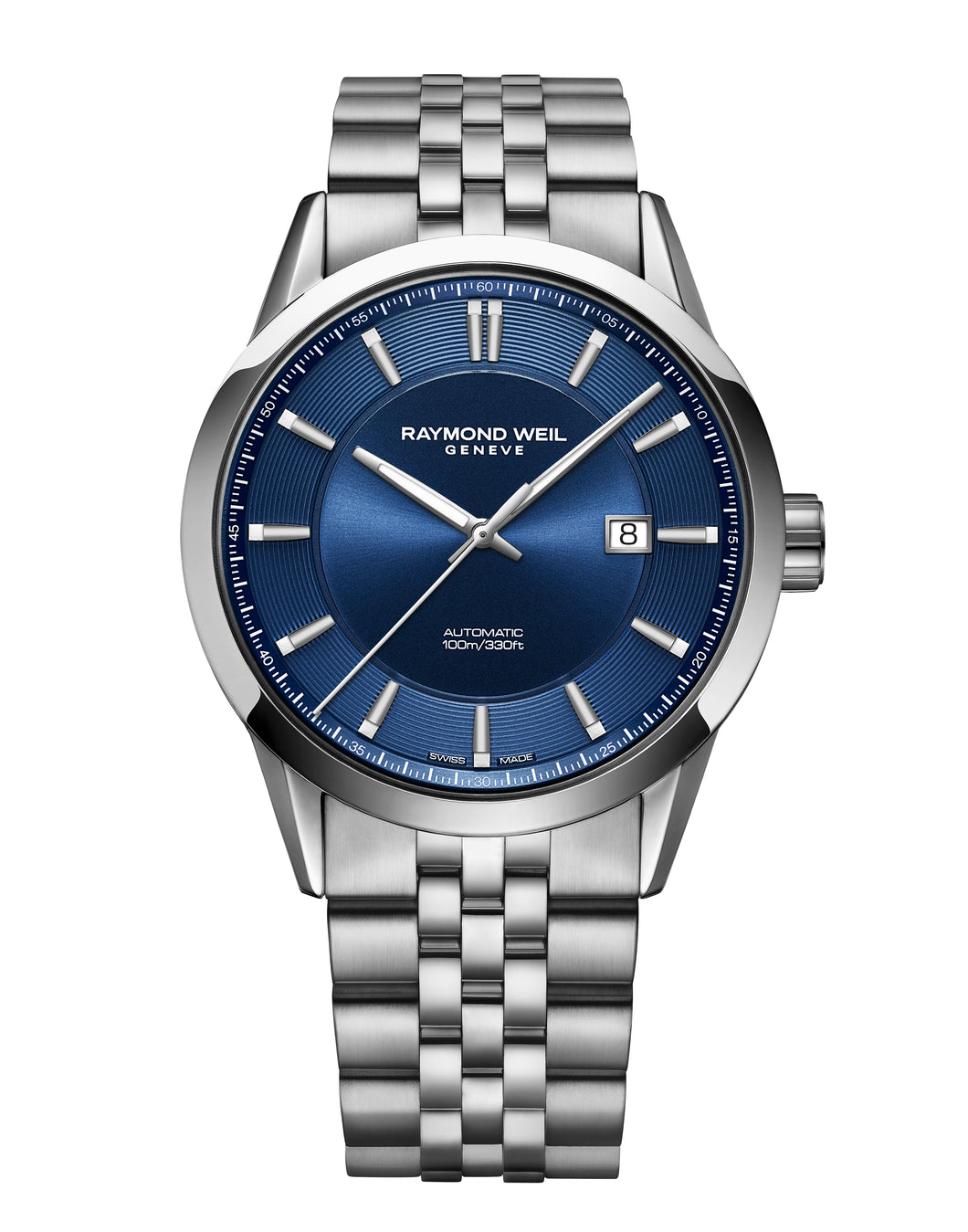 Raymond Weil Freelancer Automatic Classic Stainless Steel Watch 42mm Black Dial 2731-ST-50001 - Arnik Jewellers