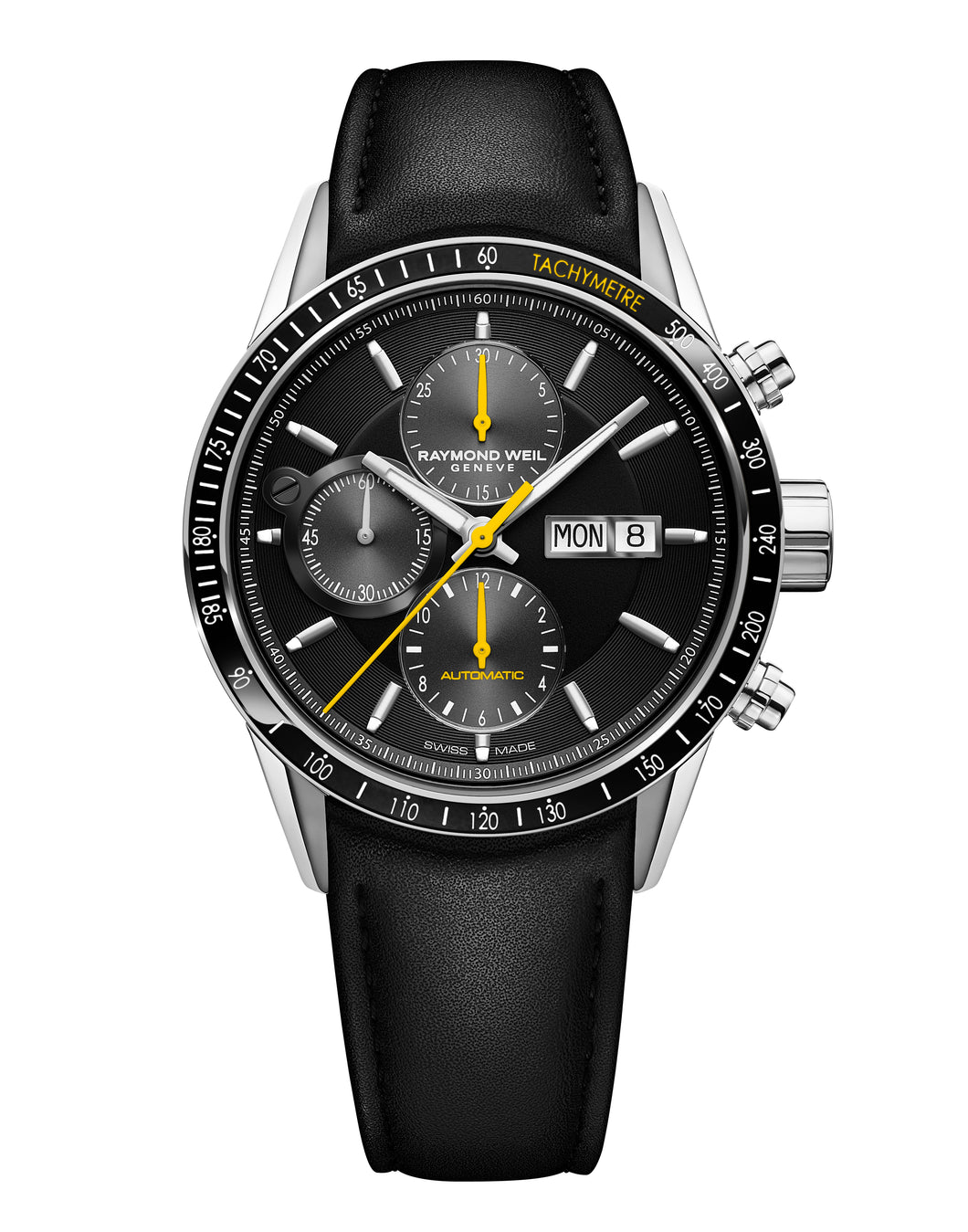 Raymond Weil Freelancer Automatic Chronograph 42mm Stainless Steel Black Dial 7731-SC1-20121 - Arnik Jewellers