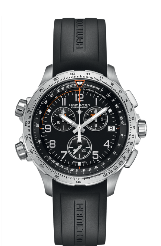 Hamilton KHAKI AVIATION X-WIND GMT CHRONO QUARTZ 46mm H77912335 - Arnik Jewellers