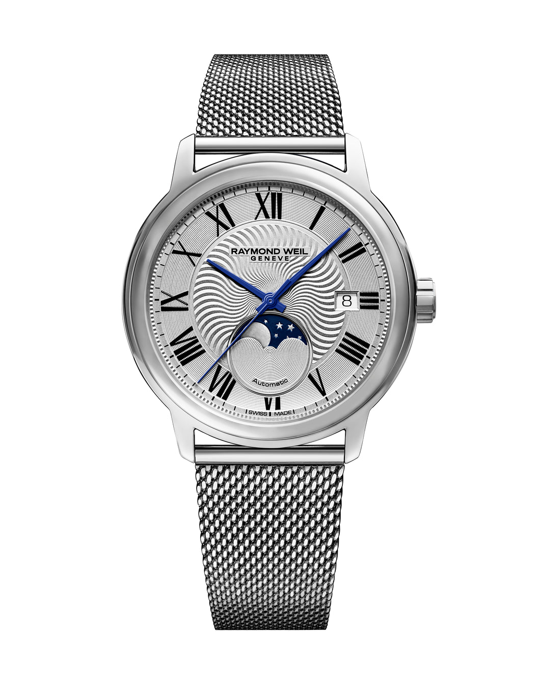 Raymond Weil Maestro Moon Phase Automatic 39.5mm Stainless Steel 2239M-ST-00659 - Arnik Jewellers