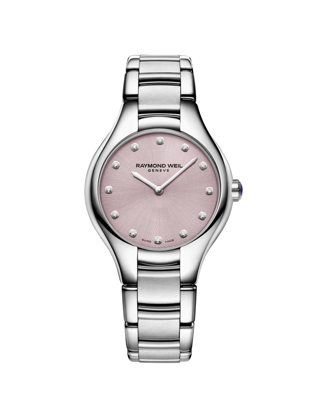 Raymond Weil Noemia Quartz 32mm Stainless Steel Pink Diamond Dial
