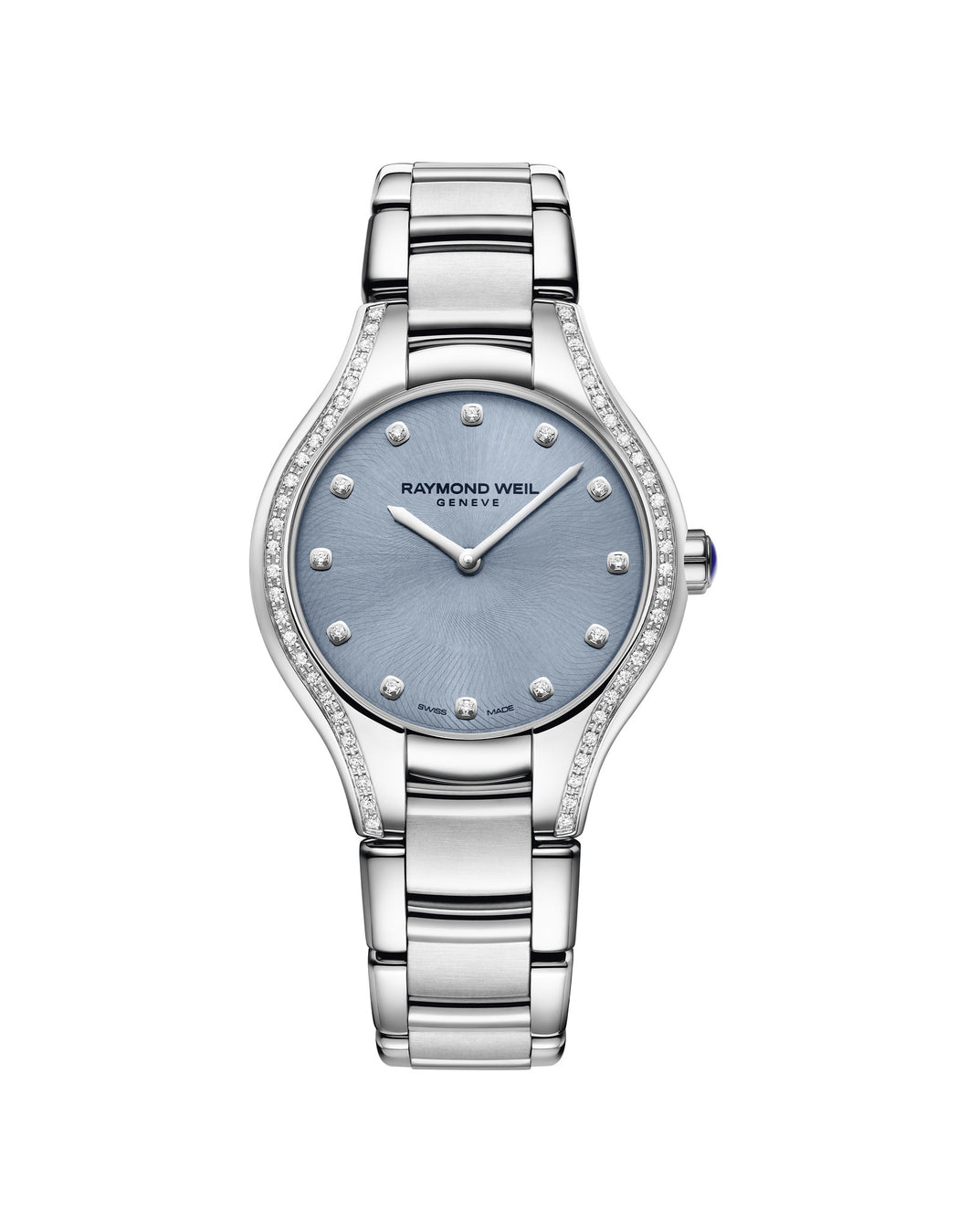 Raymond Weil Noemia Quartz 32mm Stainless Steel Blue Diamond Case & Dial 5132STS50081 - Arnik Jewellers