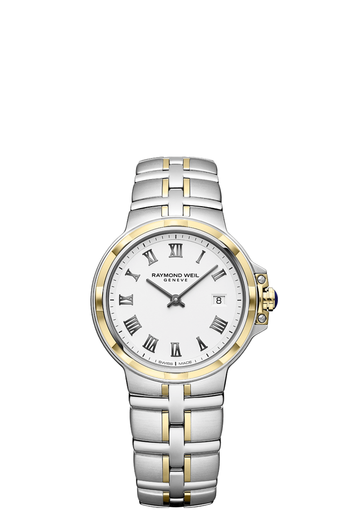 Raymond Weil Parsifal Two Tone Ladies Quartz Classic White Dial 30mm 5180-STP-00300 - Arnik Jewellers