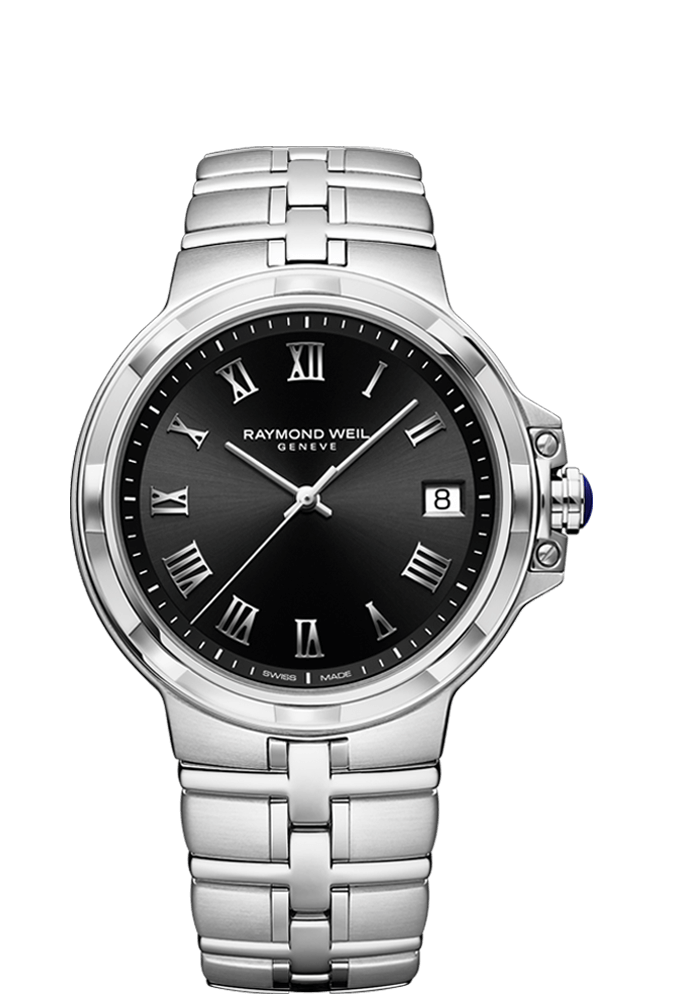 Raymond Weil Parsifal Men's Quartz Classic Black Dial 41mm 5580-ST-00208 - Arnik Jewellers