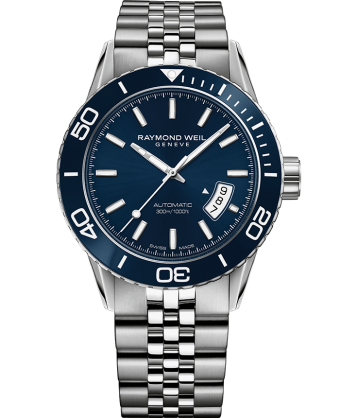 Raymond Weil Freelancer Automatic 42.5mm Blue Dial Stainless Steel 2760-ST3-50001 - Arnik Jewellers