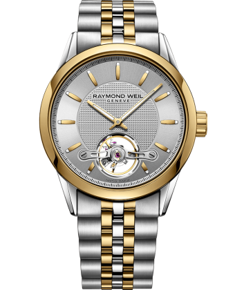 Raymond Weil Freelancer Two Tone Automatic Open Balance Wheel Calibre RW1212 2780-STP-65001 - Arnik Jewellers