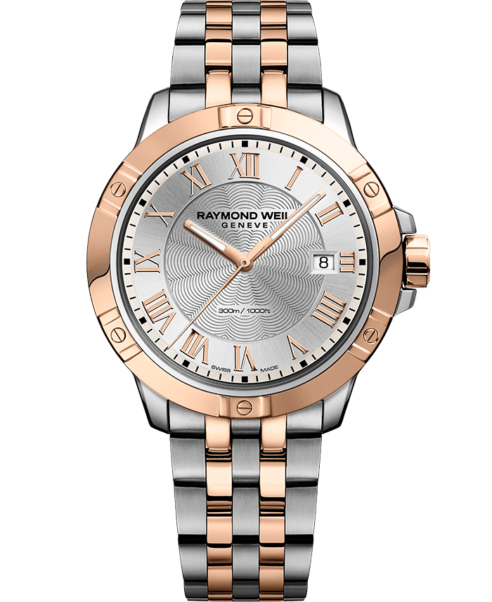 Raymond weil rose gold mens watch sales