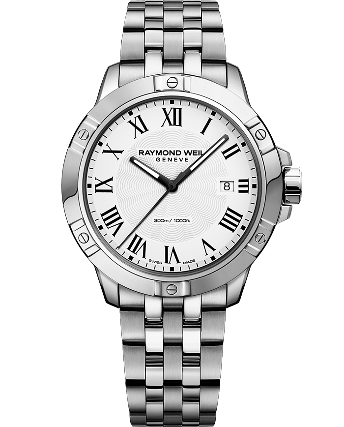 Raymond Weil Mens Tango 8160 Stainless Steel White Dial 8160-ST-00300 Watch - Arnik Jewellers