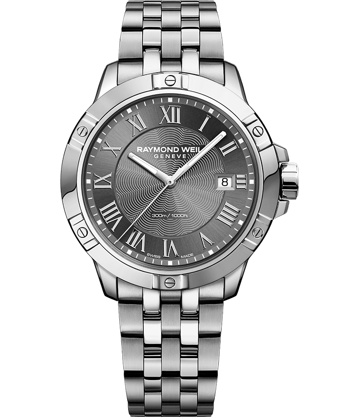 Raymond Weil Mens Tango 8160 Stainless Steel Grey Dial 8160-ST-00608 Watch - Arnik Jewellers