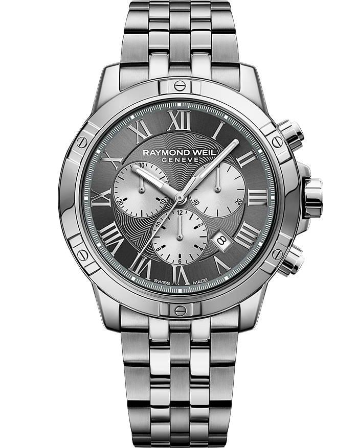 Raymond Weil Mens Tango Chronograph Stainless Grey Silver Dial 8560-ST-00606 Watch - Arnik Jewellers