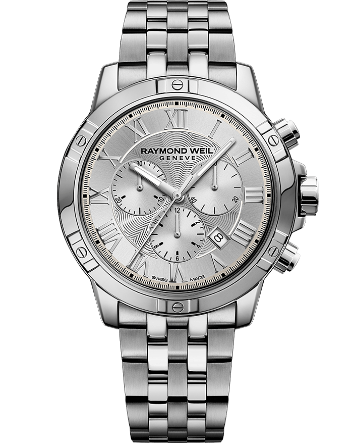 Raymond Weil Mens Tango Chronograph Stainless Grey Silver Dial 8560-ST-00658 Watch - Arnik Jewellers